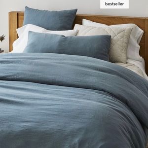 West Elm Linen Full/Queen Duvet Cover Set